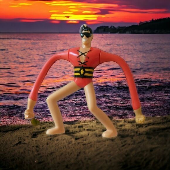 DC COMICS Plastic Elastic Man McDonalds Justice League Action Figure Cake Topper - Picture 1 of 12